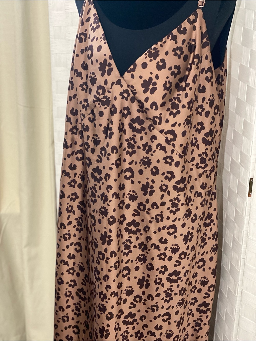 Leopard Print Slip Maxi Dress in Brown and Black XXL - Picture 4 of 9